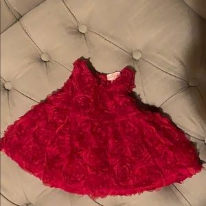 Red Rose New Born dress